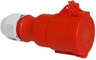 Cee Forlængerled H6 400V Ac 16A 5 Polet, Rød Multigrip Kabelaflastning, Skrue Ip44 Polyamid