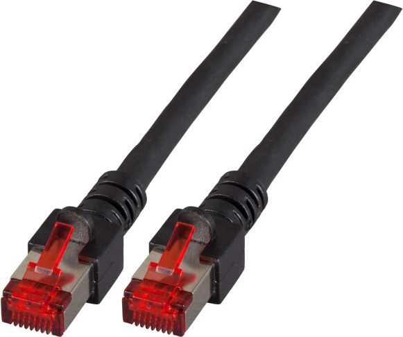 Patchkabel RJ45, CAT6 250Mhz, 15m schwarz, S-STP(S/FTP), LSOH