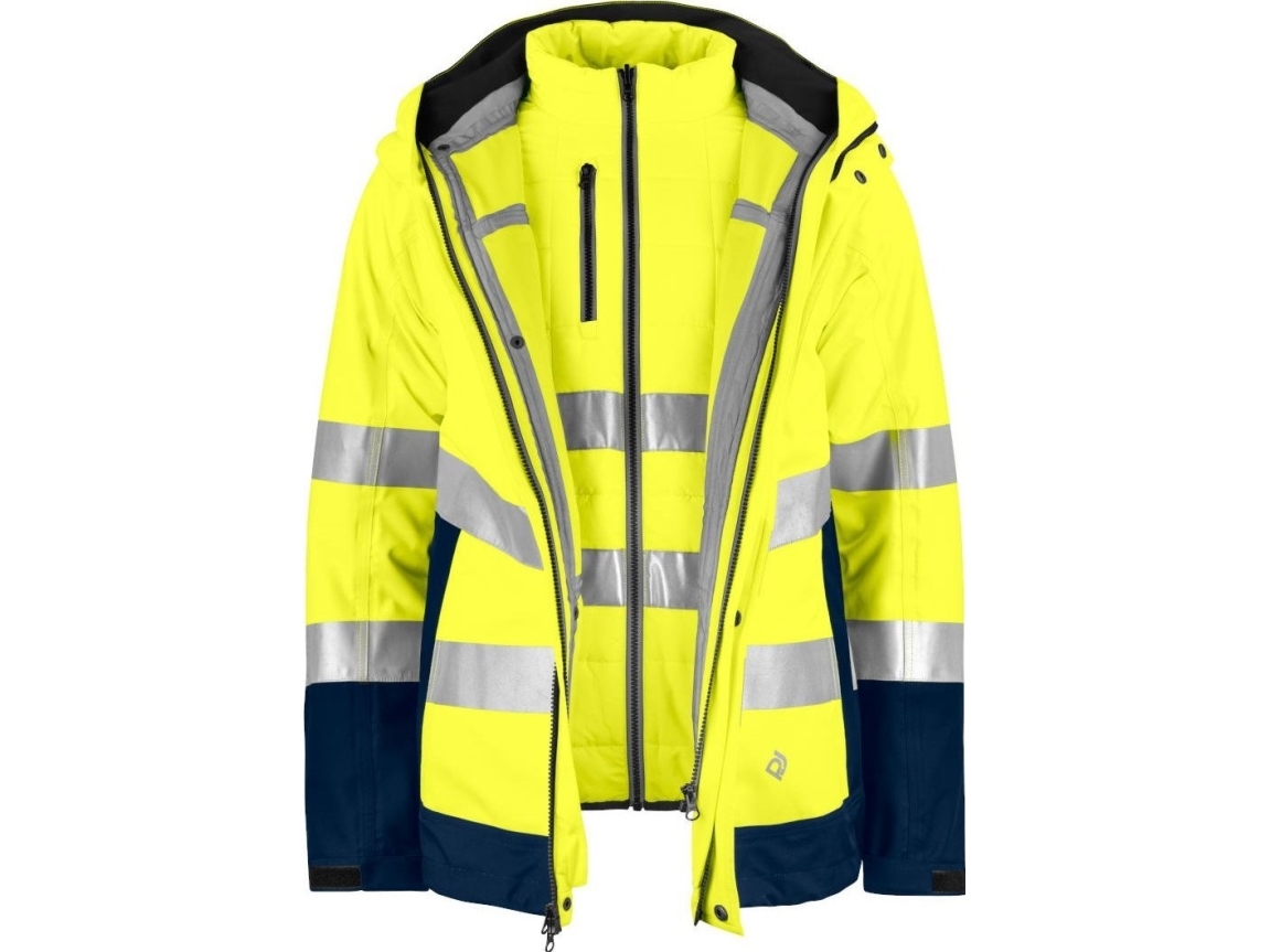 Projob Reflective Jacket Projob 6446 3In1 Yellow/Navy