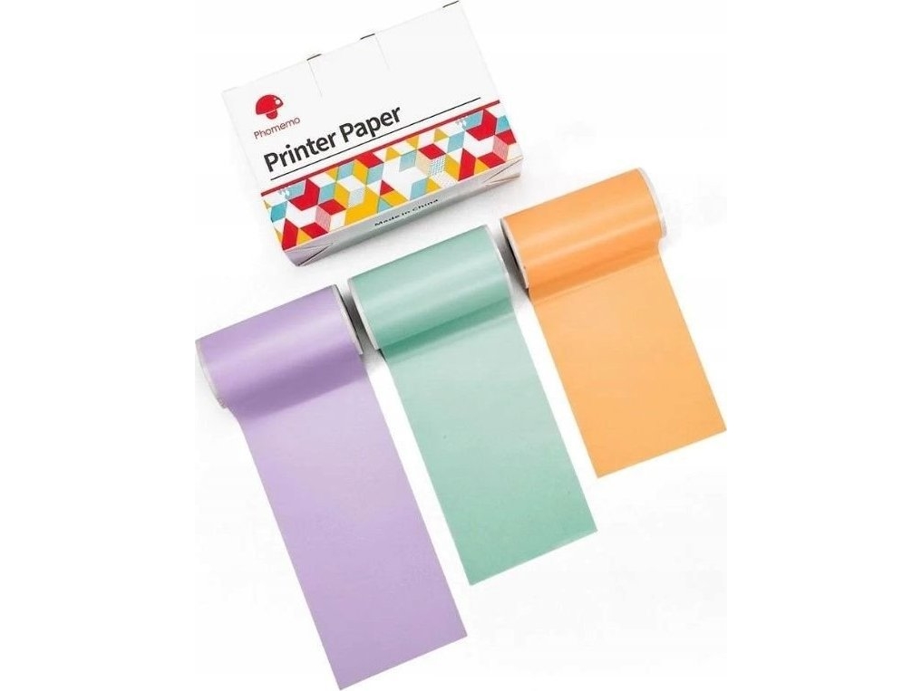 Phomemo Tarrapaperin värityynyt 3x 50mm rulla Phomemo T02 / M02 PRO / M02X / Q12-RMSMLL:lle