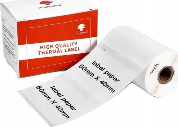Phomemo Sticker Paper 180X Label 60X40mm Phomemo M110 M120 M200 M220 M221 / Xp6040-180