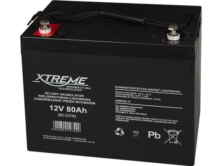 Blow Gel Battery 12V 80Ah Xtreme