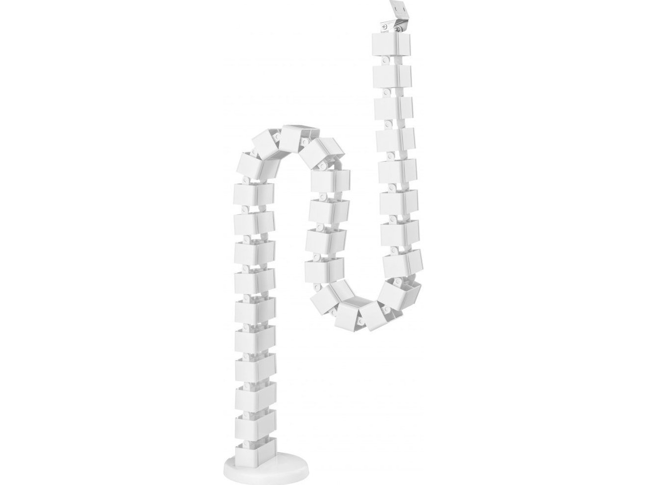 Wp Cable Organiser, Verstellbares Kabelgitter, Weiß, 1,3 M, Powerton