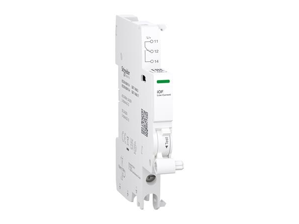 Schneider Electric Acti9 Signalkontakt Iof 1Oc 2Ma Bis 100Ma Für Ic60 Rcbo, Ic40, Icv40 Schraubklemmenfuß, 24...230V Ac &Amp 24...220V Dc