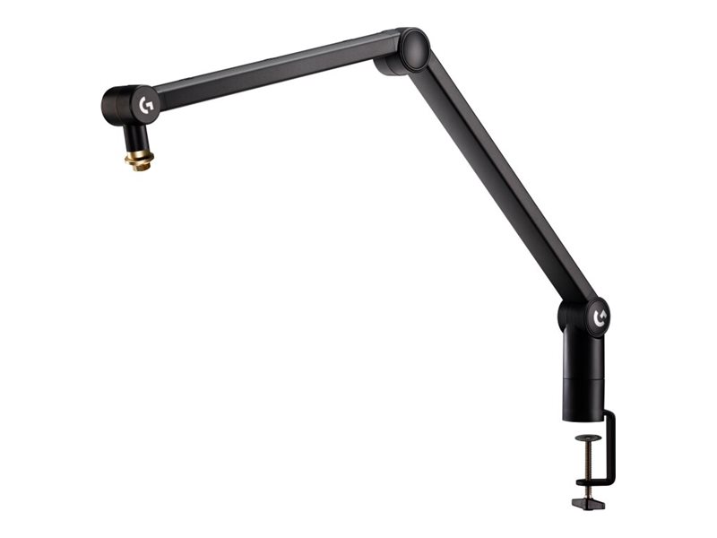 Logitech G 955-000076, Boom Mikrofonständer, Schreibtisch-Montagebasis, Schwarz, Aluminium, 3/8 5/8", 810 Mm