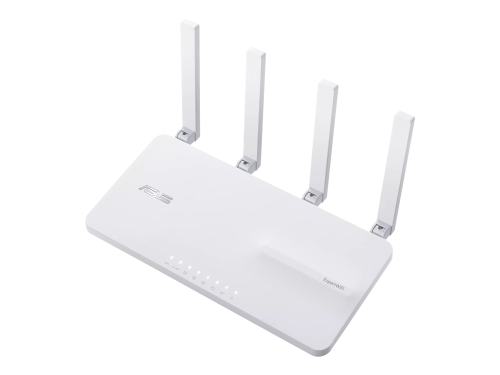 Asus Ebr63 – Expert Wifi, Wi-Fi 6 (802.11Ax), Dual-Band (2,4 Ghz/5 Ghz), Eingebauter Ethernet-Anschluss, Weiß, Tabletop-Router