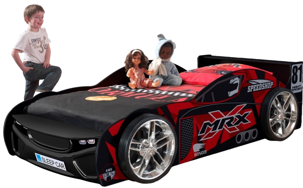 Mrx Night Racer 81 Træ Bilseng, Sort
