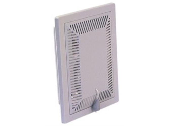 Duka klaffventil typ 112 - PVC, Vit, 100X150 mm, Med konstant grundventilation | Ventilation & Klimat - Ventilationstillbehör - Ventil | GameStuff