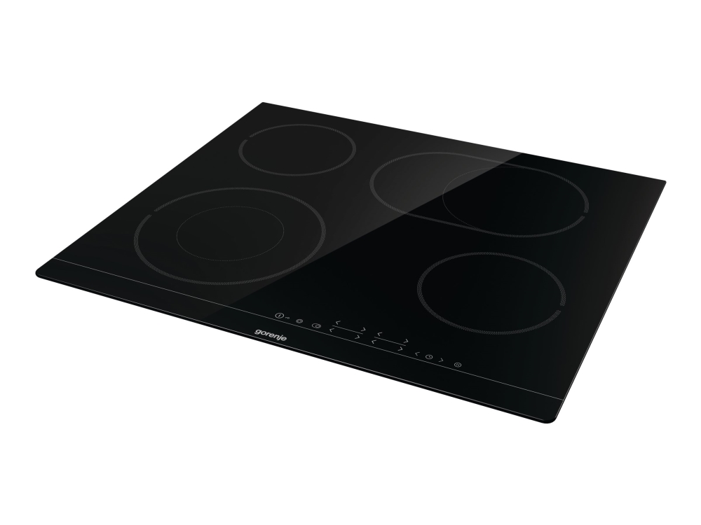 Gorenje Ect643bsc Glaskeramik-Kochfeld, Schwarz, Integriert, Keramik, Glaskeramik, 4 Zone(N), 4 Zone(N)