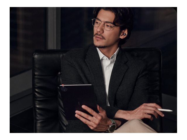 Huawei FreeClip - Ægte trådløse øretelefoner med mik. - åbent øre - over øret-montering - Bluetooth - sort billede