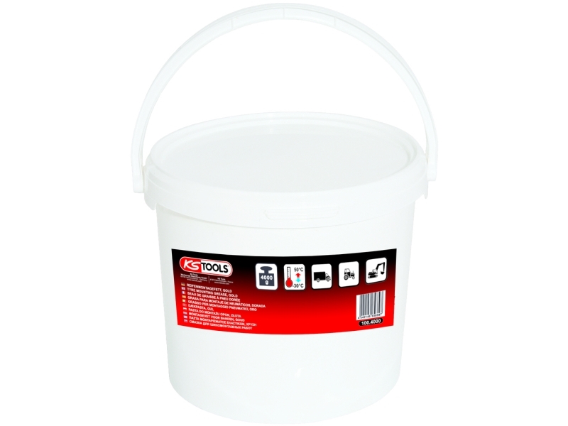 Ks Tools 100.4000, Metal, Gummi, Spand, Hvid, Guld, 50 °C, Fedt