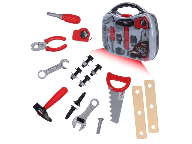 KS Tools 100203, Children''s tool set with tool box, 3 År