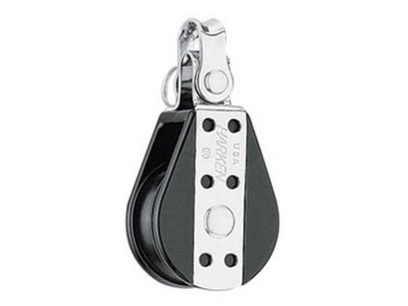 Harken Big Bullet-blokk 38 mm enkel, sjakkel