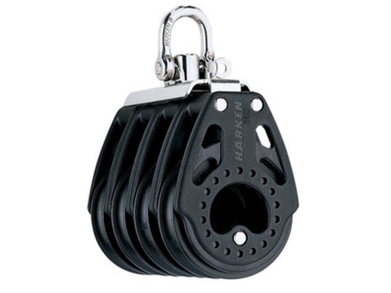Harken Carbo block 75 mm fyrdubbel, svivel | Marin - Utrustning för rigg - Block | GameStuff