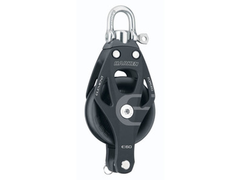 Harken Elementblock 60 Mm Einfach M. Svirvel Und Hsv