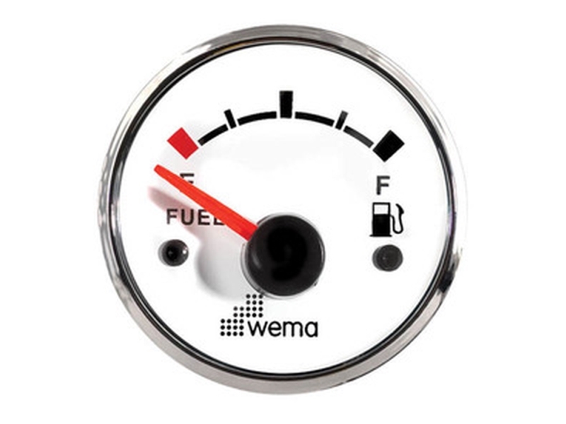 Wema bränsleinstrument, vit RF | Marin - Elektronik - Monteringsutrustning | GameStuff