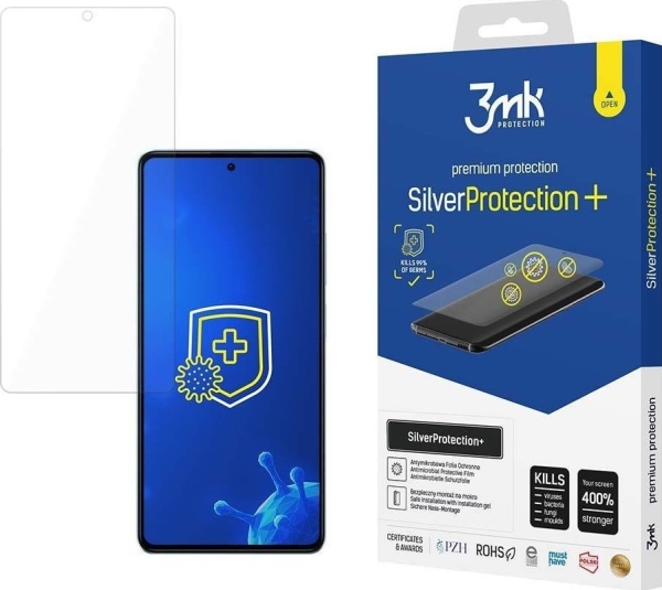 Xiaomi Redmi Note 12 5G / Poco X5 5G Antibakterielle Displayschutzfolie Für Gamer 3Mk Serie Silver Protection+