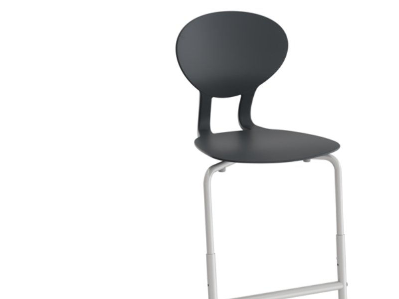 Stuhl Rocka 3074M Schwarz/Alu-Grau Ral9006