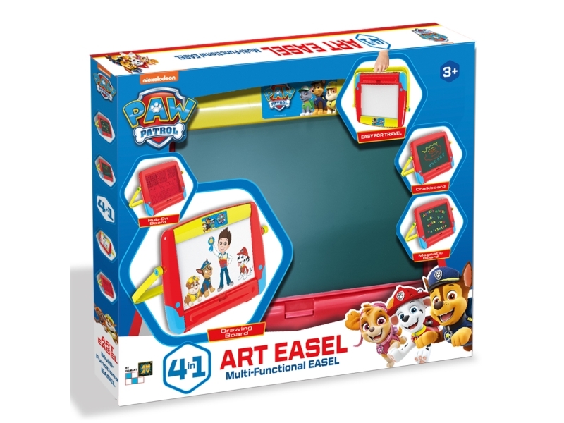 Paw Patrol Staffeli Og Tegnetavle - 4 In 1 Art Easel