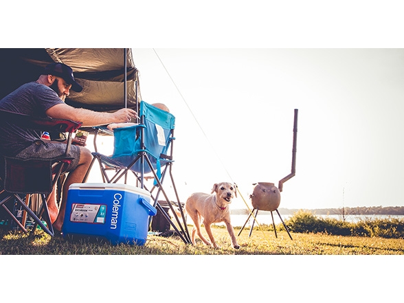 16QT Tricolour Performance Cooler, Sort, Blå, 15 l, 1,8 kg