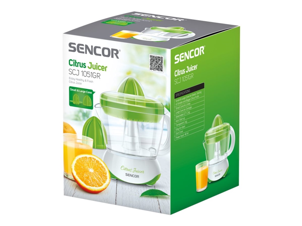 Sencor Scj 1051Gr - Citruspresser - 40 W - Grøn