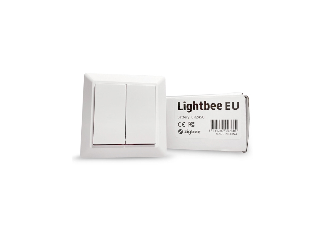 Lightbee ZigBee-väggströmbrytare - EU-modell | Belysning - Intelligent belysning (Smart Home) - Tillbehör | GameStuff