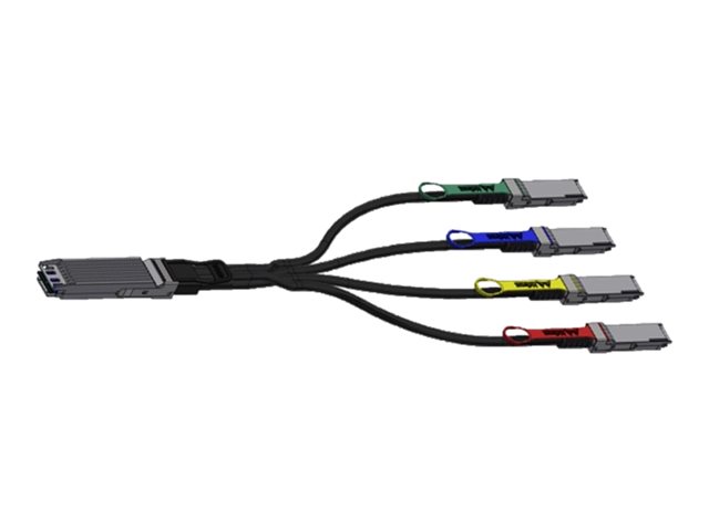 Nvidia Linkx 800gbase Cu Till 400gbase Cu Delningskabel För Direktmontering Osfp Till Qsfp112 1 M Passiv Ib Dubbla Portar Ndr