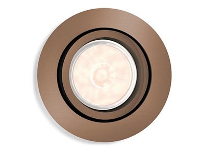 Philips Donegal Infalld Spotlight 1 Uttag Gu10 5.5 W Koppar Massing
