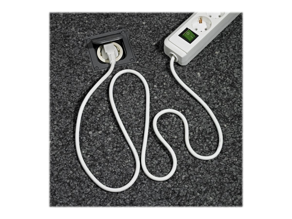 Brennenstuhl Eco-Line - Stikdåse - Output-Stikforbindelser: 3 - 1.5 M Ledning - Hvid