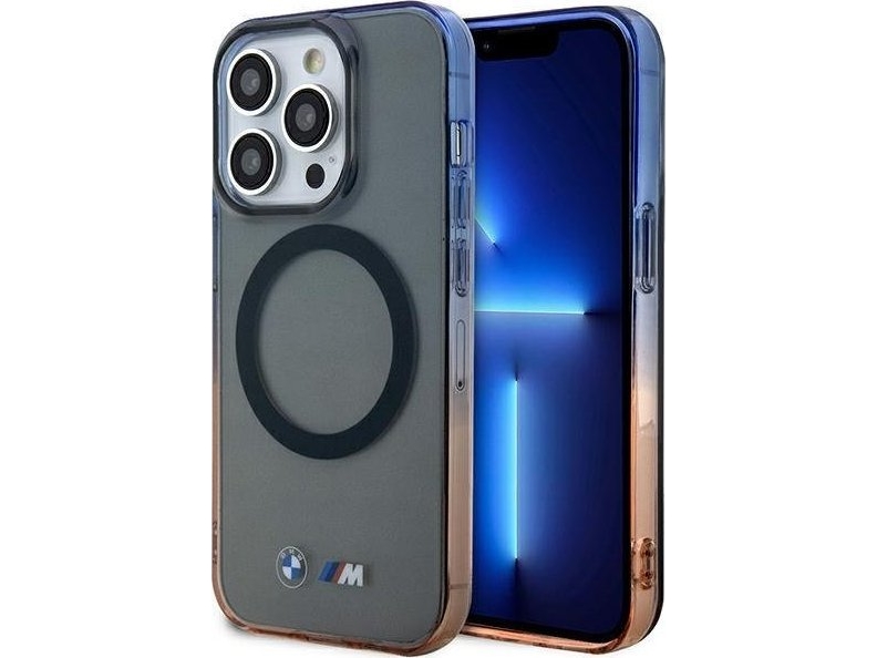 Cover Bmw Bmhmp14lhtge Til Iphone 14 Pro 6,1" - Grå/Grå Hardcase Gradient Bumper Magsafe