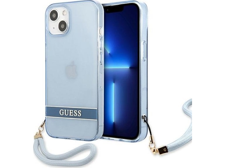 Guess Guhcp13mhtsgsb Hard Case Til Iphone 13 6,1" - Blå/Blå Gennemsigtig