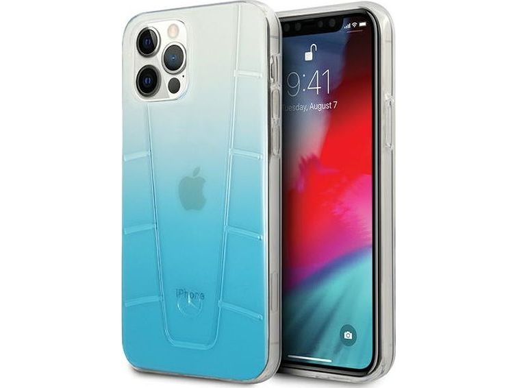 Mercedes Transparent Line Case Für Iphone 12 / Iphone 12 Pro - Blau