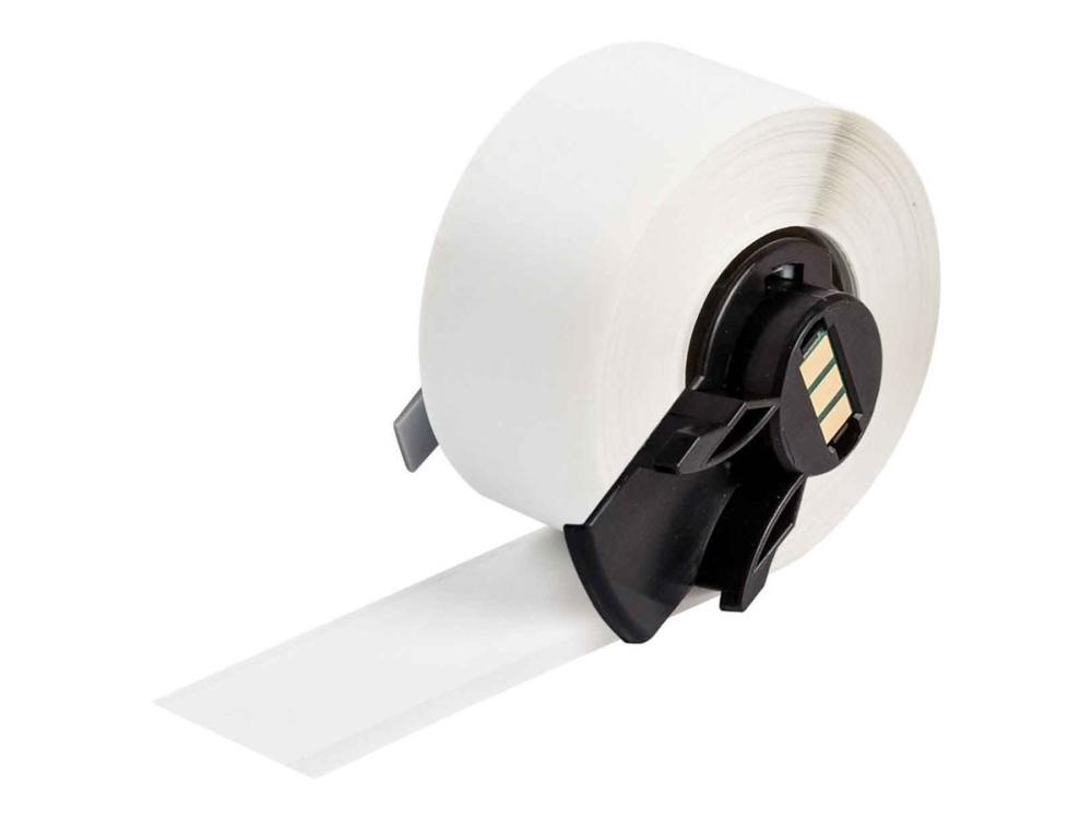 Brady M6c-500-439, White, Self-Adhesive Printer Label, Continuous Label, Roll, Vinyl, Thermal Transfer