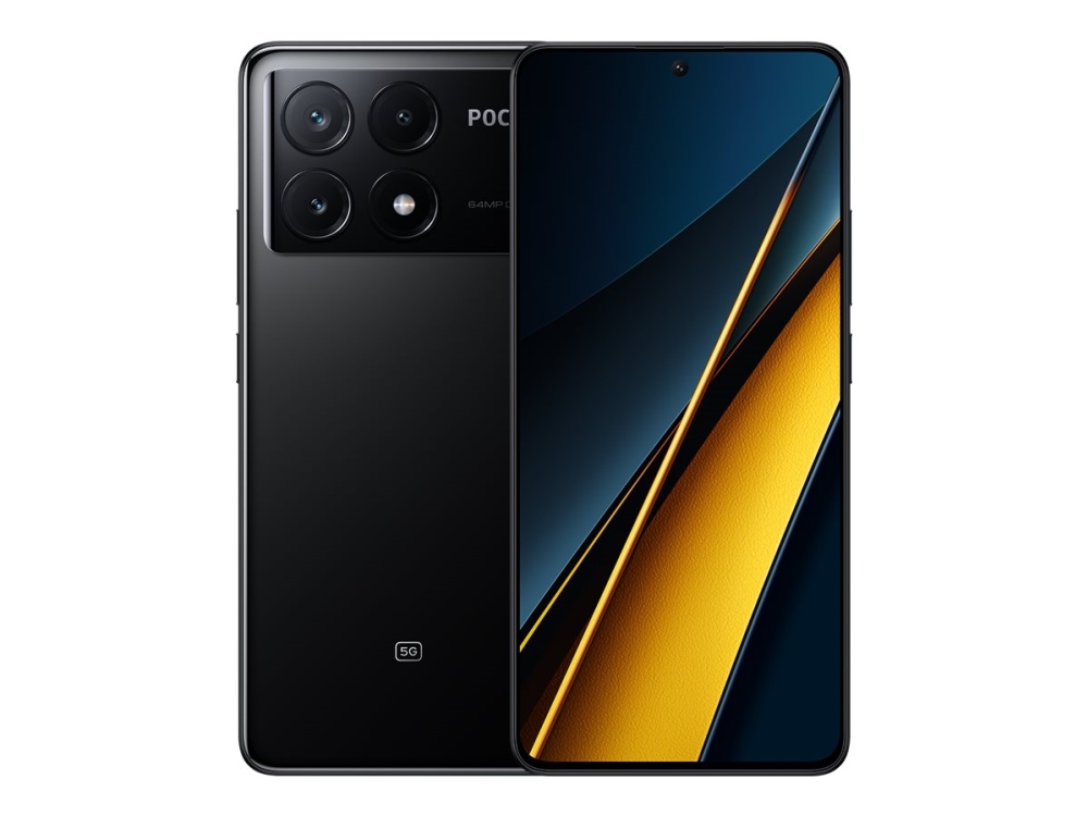 POCO X6 Pro - 5G smarttelefon - dobbelt-SIM - RAM 12 GB / Internminne 512 GB - OLED-display - 6.67 - 2712 x 1220 piksler (120 Hz) - 3x bakkamera 64 MP, 8 MP, 2 MP - front camera 16 MP - svart