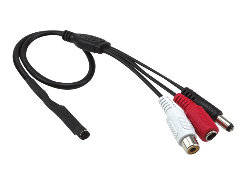 Acti Pmic-0100, Sicherheitskameramikrofon, Omnidirektional, Verkabelt, 3,5 Mm (1/8"), Schwarz, Rot, Weiß, 2,3 M