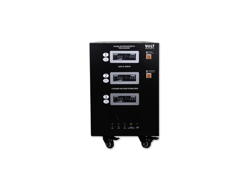 Three-phase voltage stabilizer Volt Polska AVR PRO 25000VA 3% SERVO 3-F