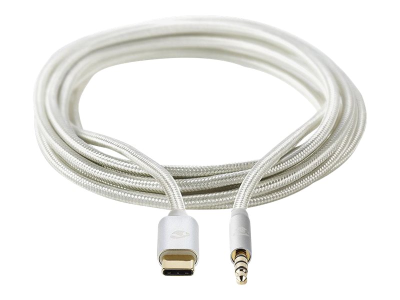 Nedis - Usb-C Til Hovedtelefon Jackstikadapter - Usb-C Han Til 4-Pæl Ministik Han - 1 M - Aluminium