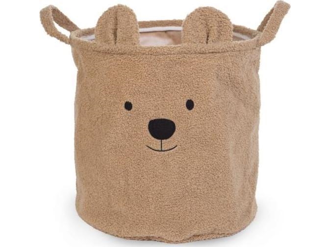 CHILDHOME SÄILYTYSPUSSI 40X40X40 CM, NALLE BEIGE