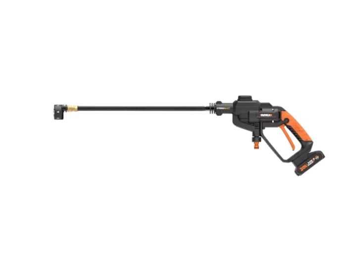 WORX WG620E, Kompakt, Batteri, 6 m, Højt tryk, Sort, Orange, 1 bruger(e)
