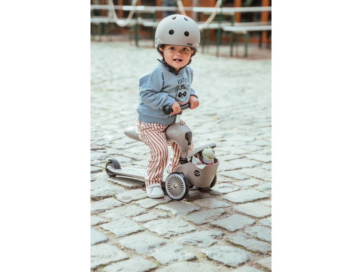 Scoot & Ride Highwaykick 1 Lifestyle 2w1 Brown Lines 96605