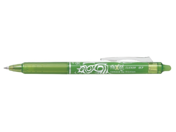 Kuglepen Pilot Frixion Clicker, 0,7 Mm, Limegrøn
