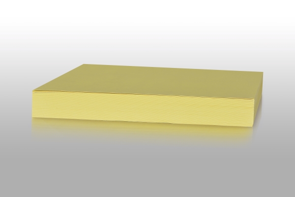 Folie Karton Play Cut Kanariengelb Unbeschichtet 180 G/M² 420X600 Mm Schmalbahn Pack Á 100 Blatt