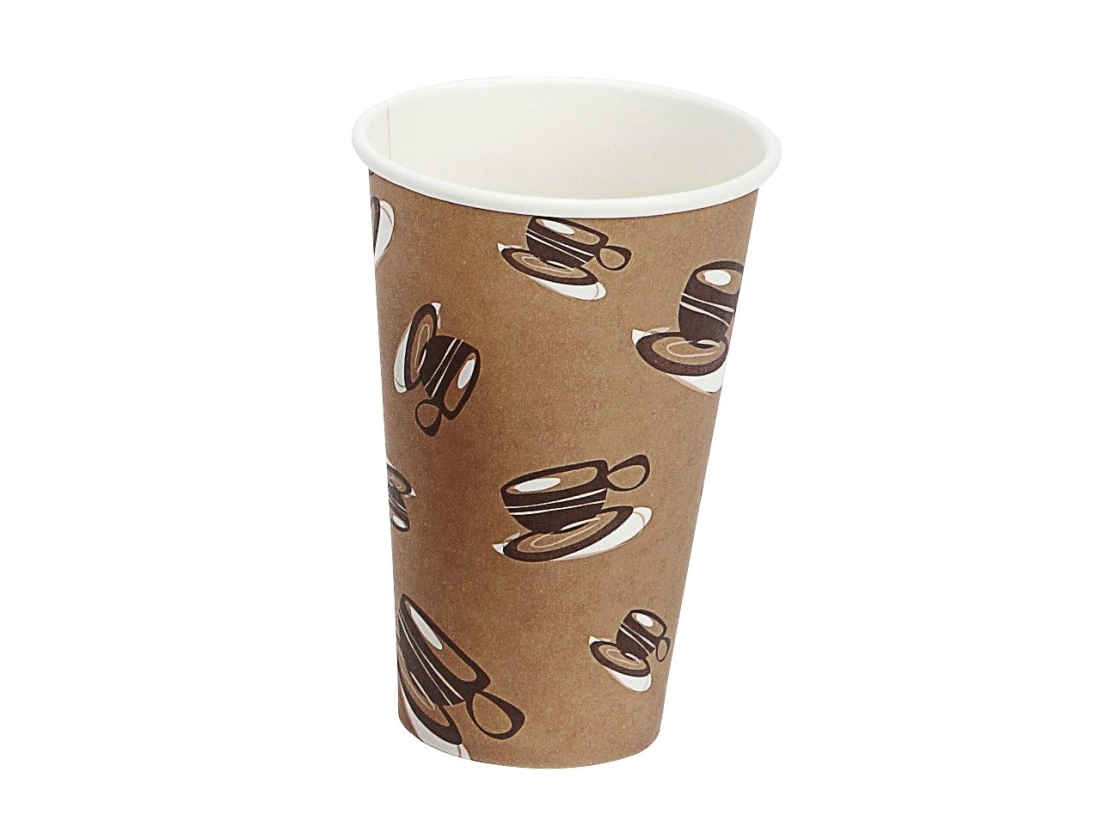 Kaffemugg 16oz 45cl Hot Cup Single Wall kartong 1000 st/burk - (1000 st.) | Catering - Engångsservis - Bägare & Koppar | GameStuff