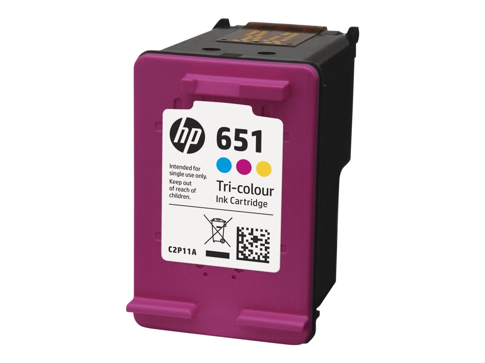 Hp 651 Tri-Color Original Ink Advantage Cartridge, Tinte Auf Farbstoffbasis, 1 Ml, 300 Seiten, 1 Stück(E), Multipack