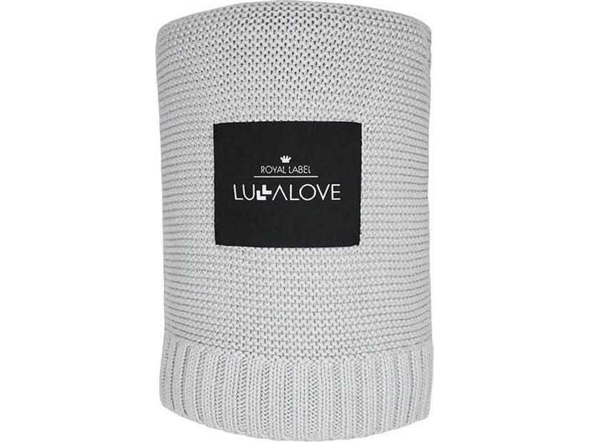 LullaLove bambus babytæppe 80x100 cm Glamour Gray