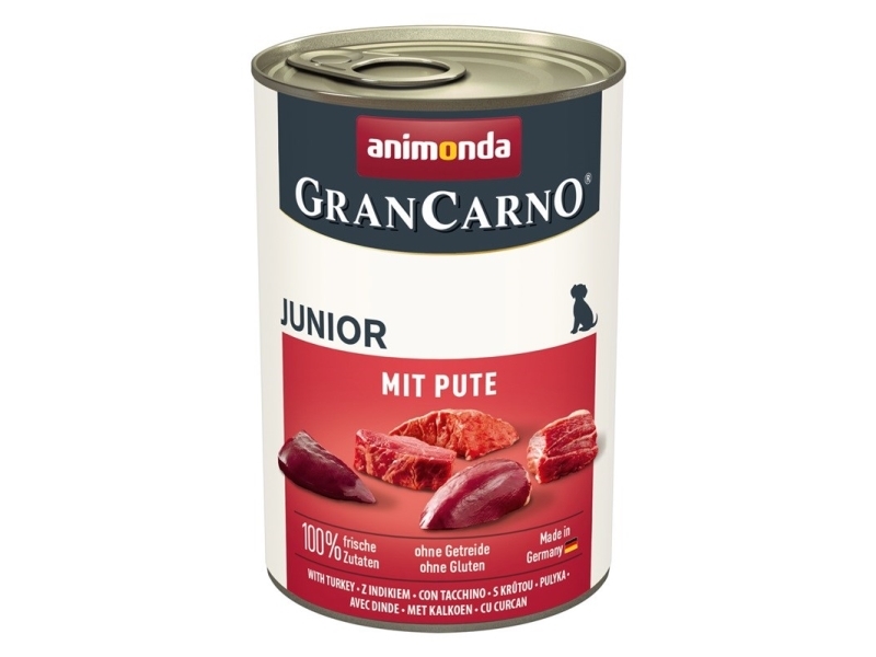ANIMONDA GranCarno Junior kalkkunan kanssa - koiran märkäruoka - 400g