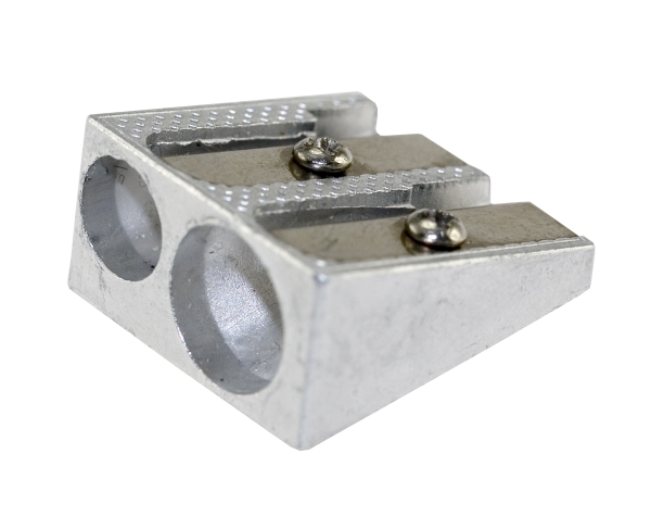 Bleistiftspitzer Aluminium Doppelt