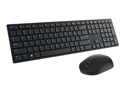 Dell Pro Keyboard And Mouse Km5221w - Sæt Med Mus Og Tastatur - Trådløs - 2.4 Ghz - Azerty - Belgisk - Sort - Med 3 Years Nbd Advance Exchange - For