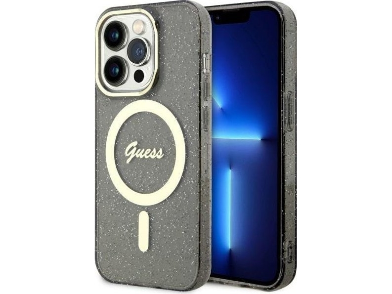 Guess Guhmp14xhcmcgk Iphone 14 Pro Max 6.7" Hartschale Sortieren/Sortieren Glitter Gold Magsafe