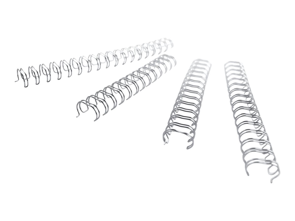 Gbc Wirebind - 5 Mm - 34 Ringe - A4 (210 X 297 Mm) - 35 Ark - Sølv - 100 Stk. Indbindingstråd